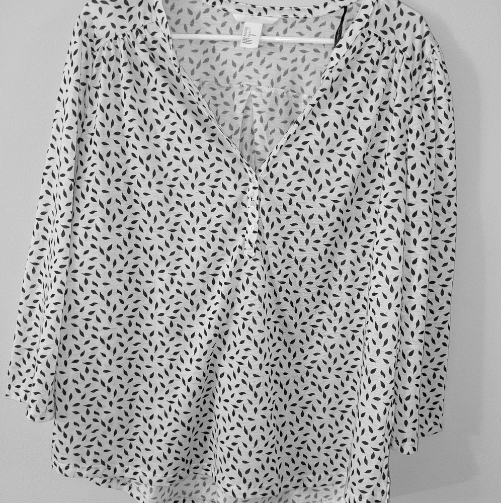 Black and White blouse